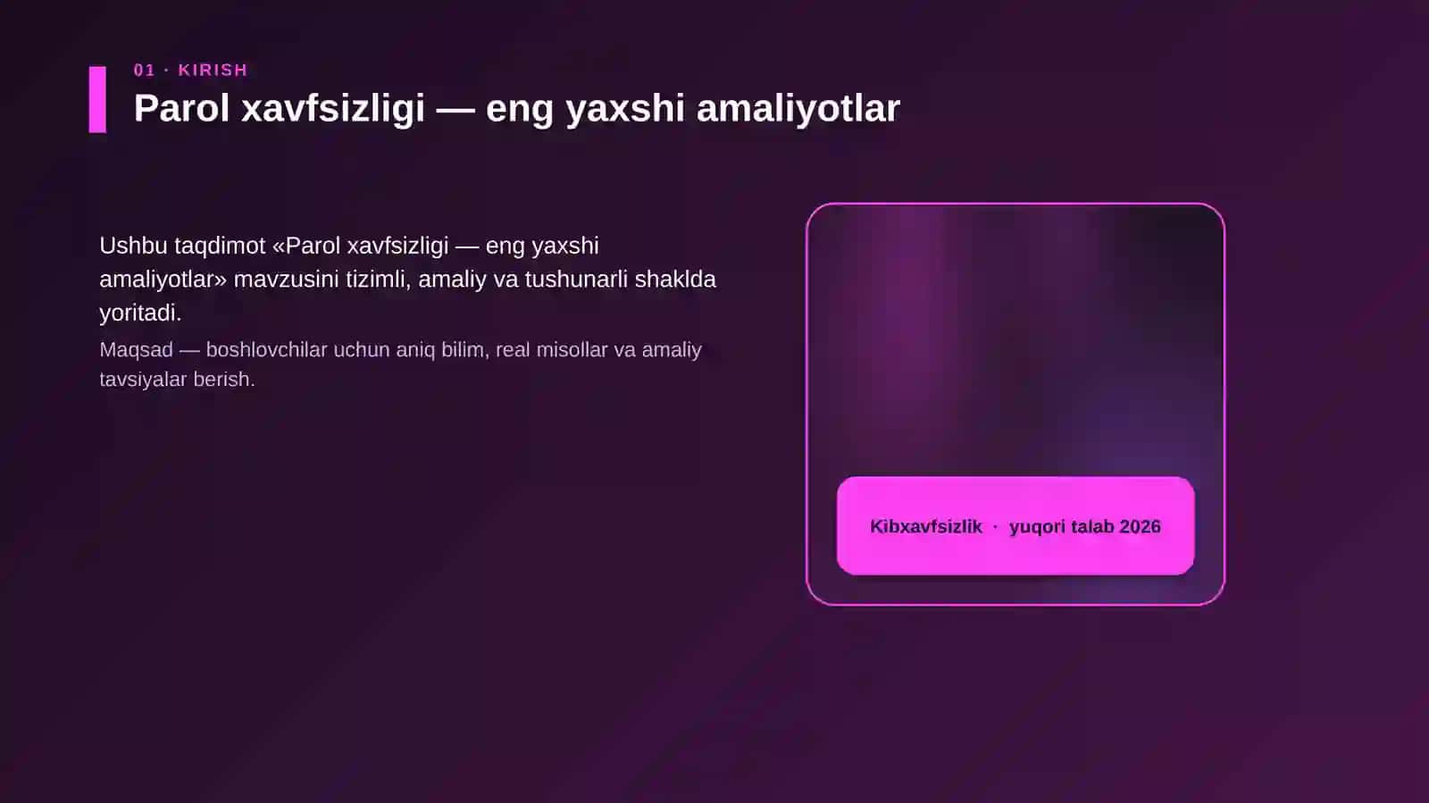 Parol xavfsizligi — eng yaxshi amaliyotlar 4