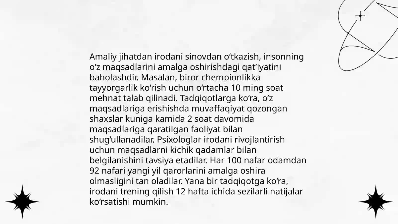 IRODANI AMALIY JIHATDAN O'RGANISH 4