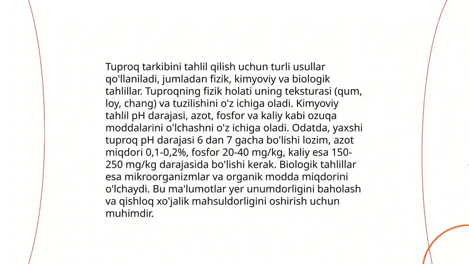 Tuproq tarkibini tahlil qilish 4