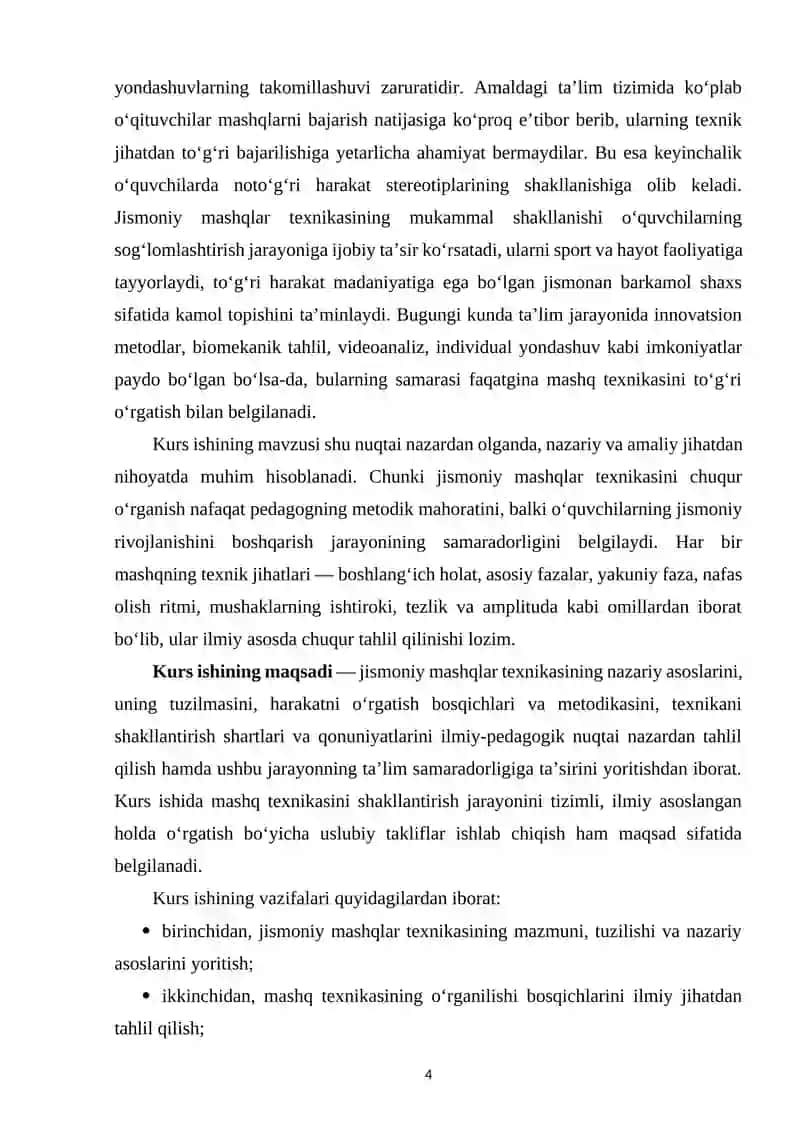 Jismoniy mashqlar texnikasi 4