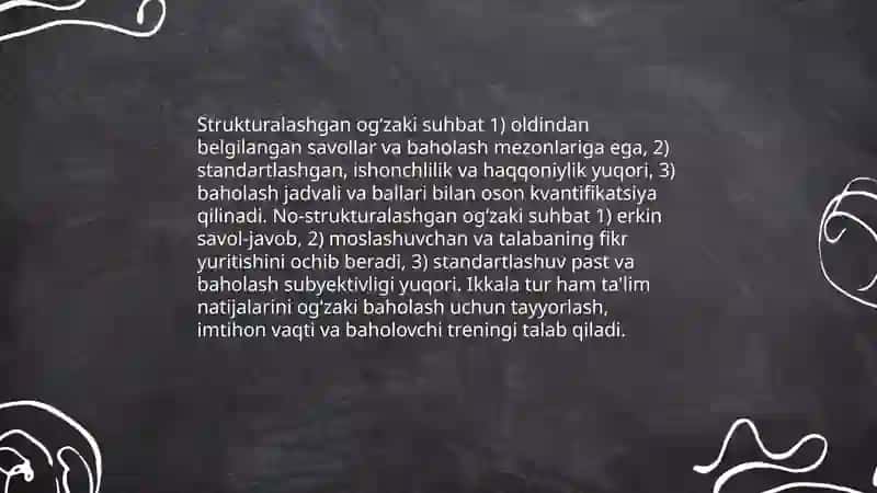 Ogʻzaki nazorat metodlari 4