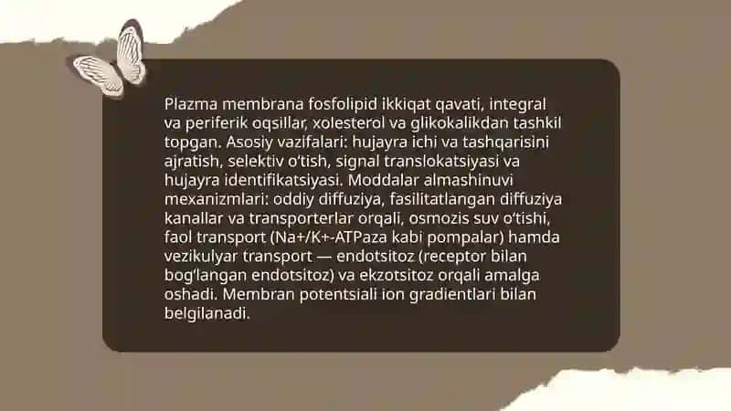 Hujayra biologiyasi 4