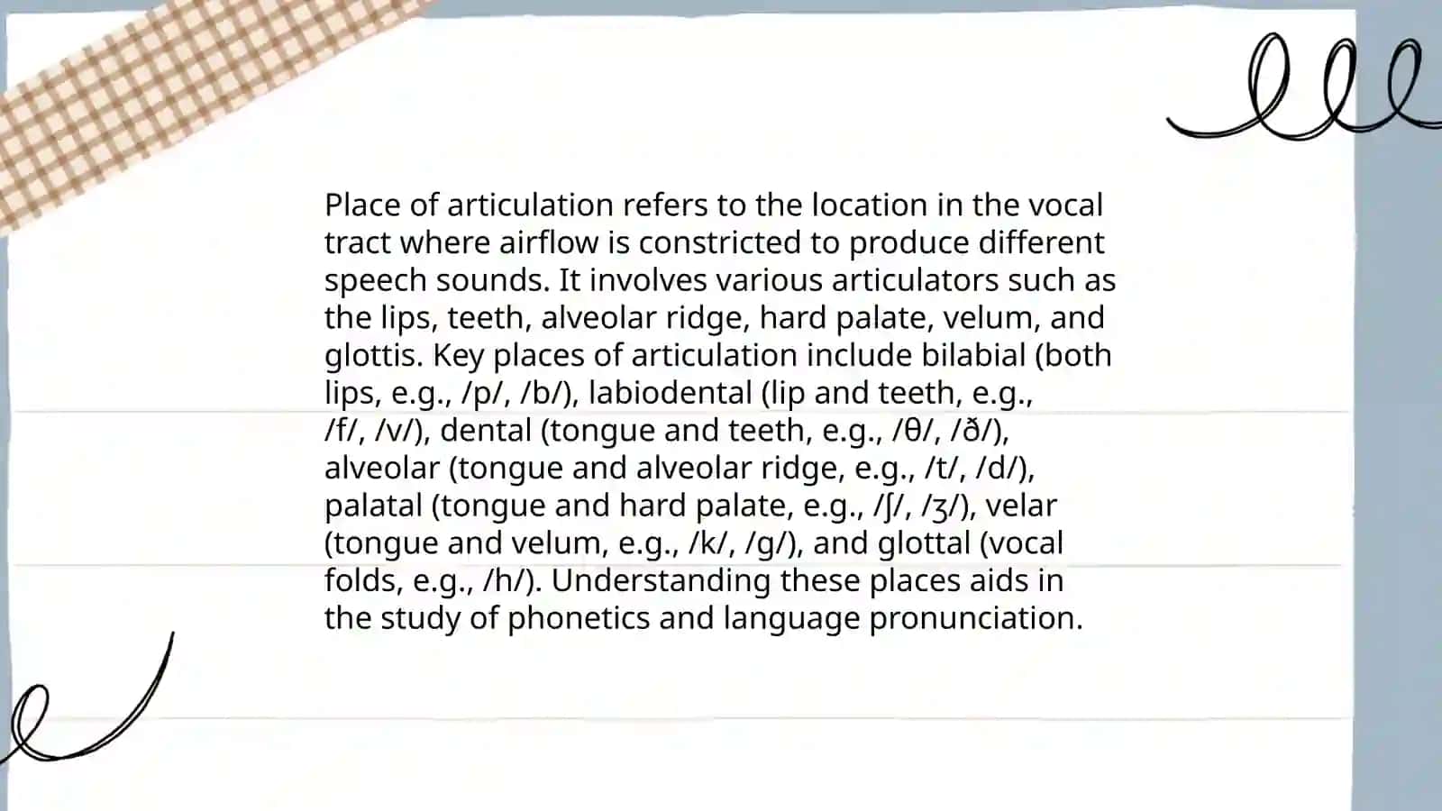 The system of Consonant phonomes in english 4