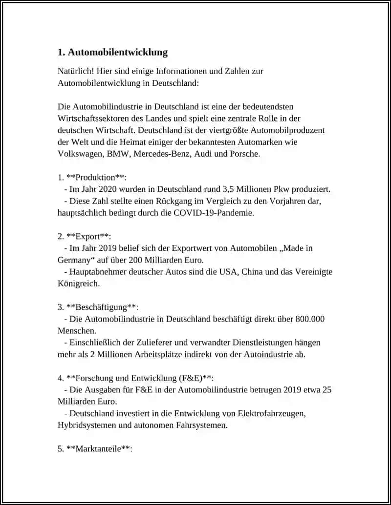 Automobilentwicklung in Deutschland 4