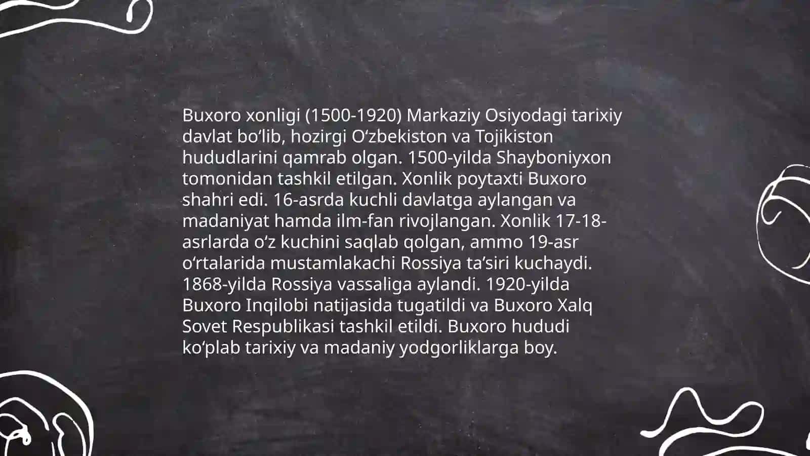 O‘rta Osiyoning uch xonlikka bo‘linishi 4