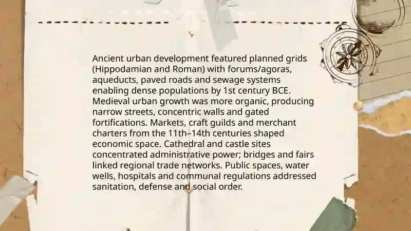 Popular cities. The history of the city 4
