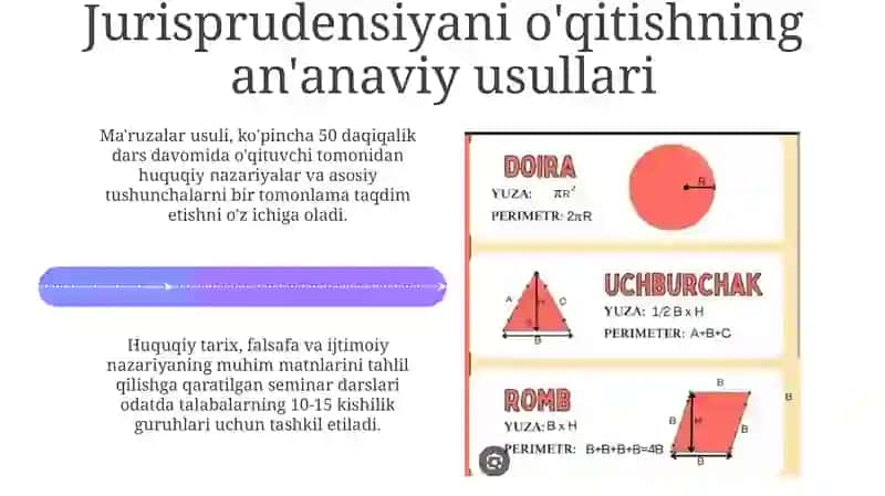 Huquqshunoslikni o'qitish usullari 4