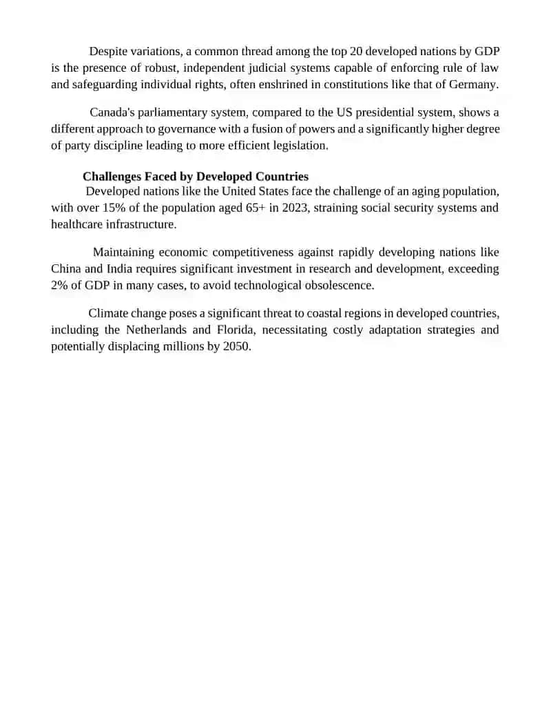 Developed countries of the world 4