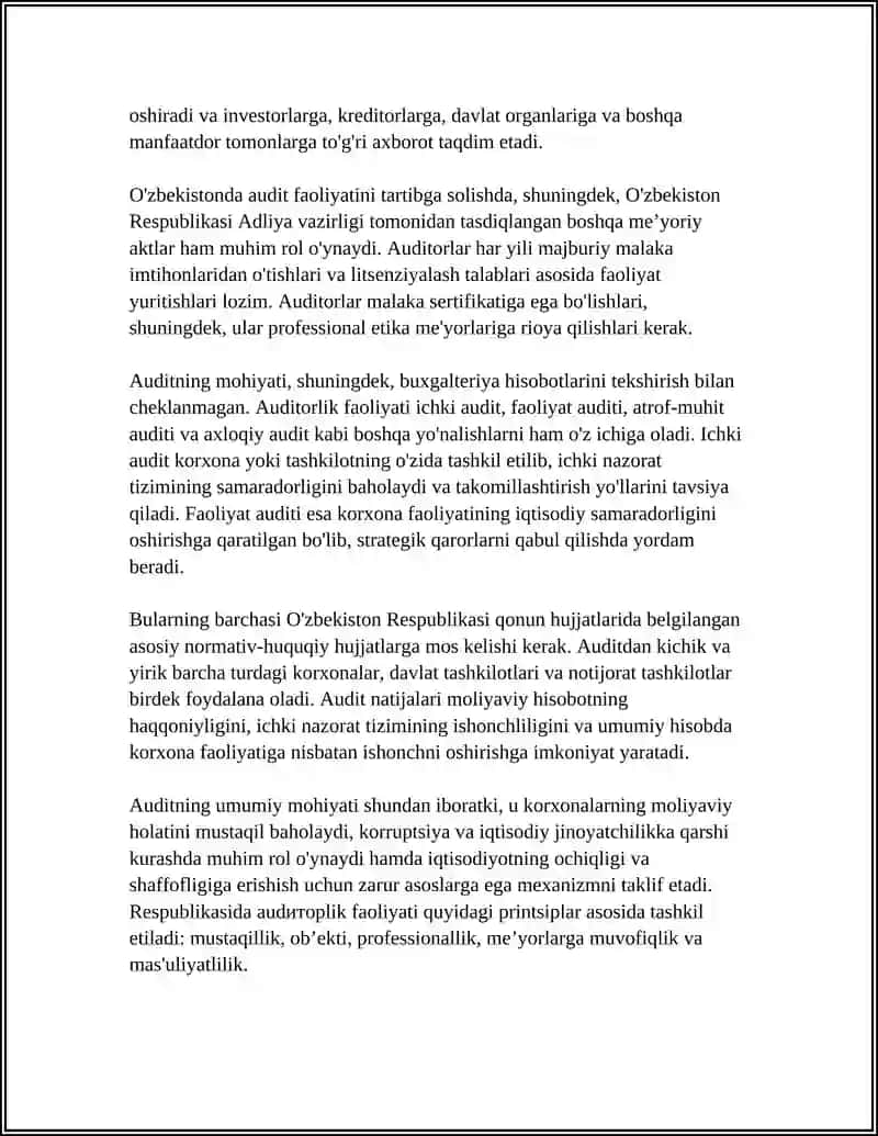 AUDITNING NORMATIV-HUQUQIY ASOSLARI 4
