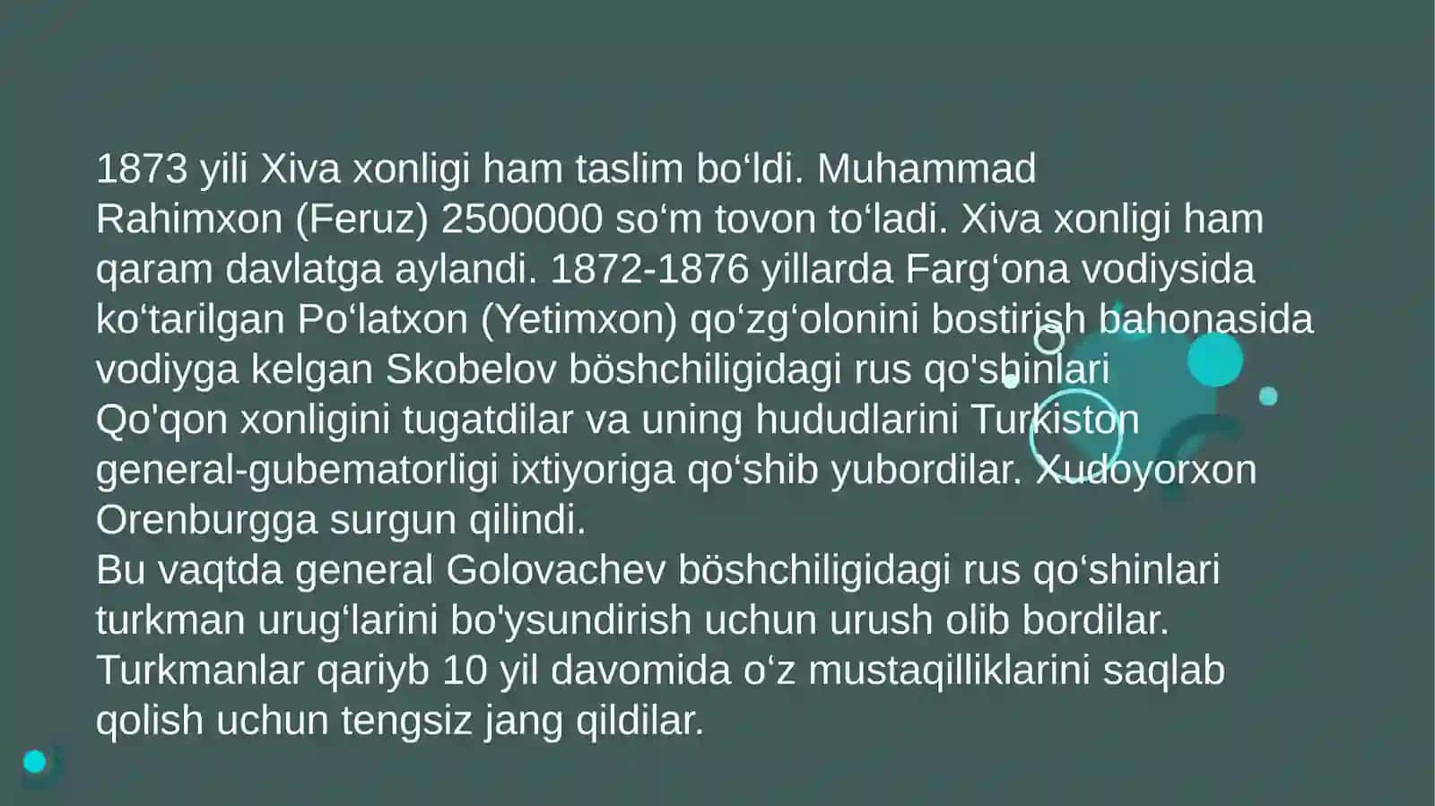 O‘rta Osiyoning chor Rassiyasi boshqaruv davridagi tarixiy geografiyasi 4