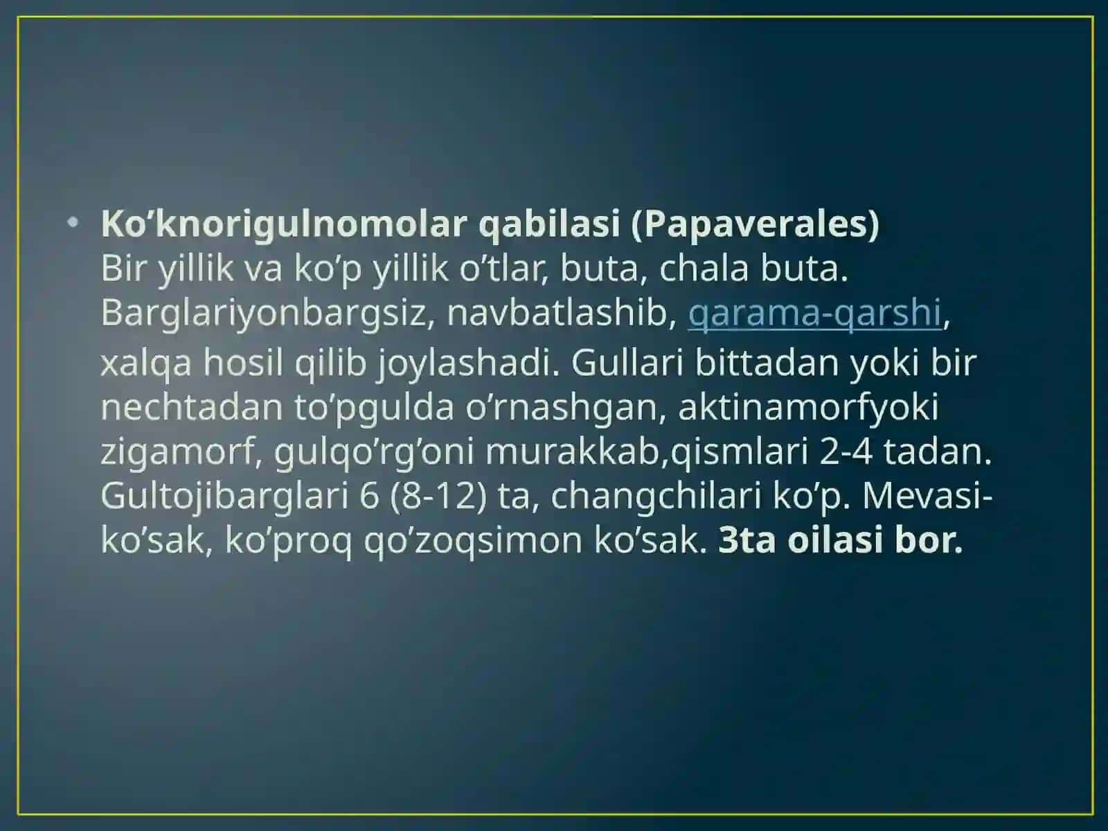 Zirkdoshlar Oilasi 4