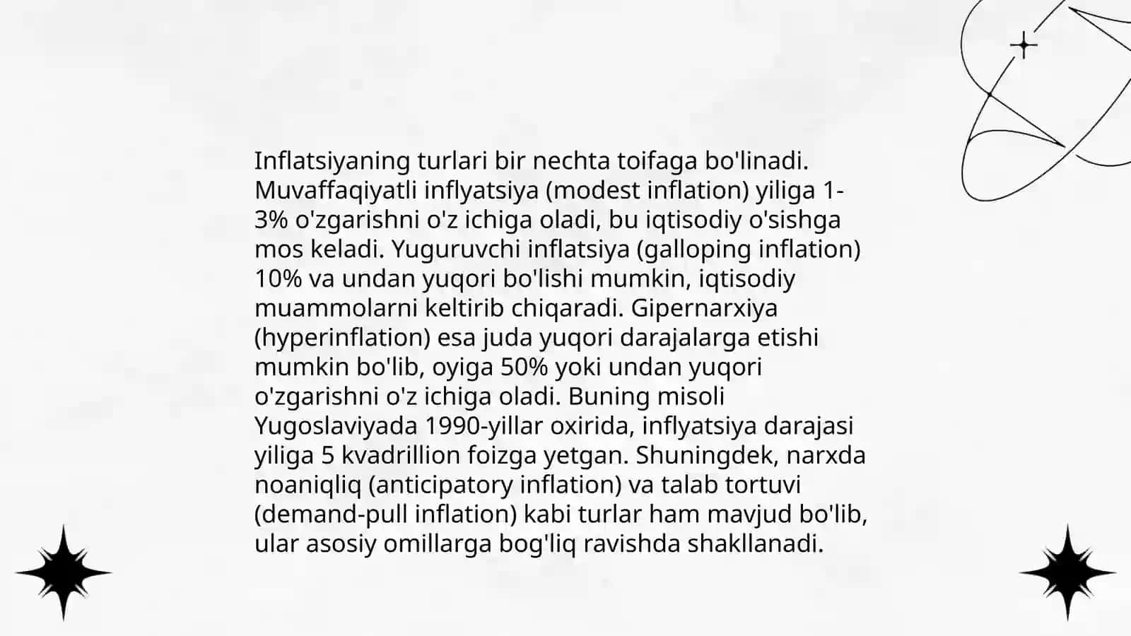 Inflatsiya va uning namoyon bo'lish shakllari 4