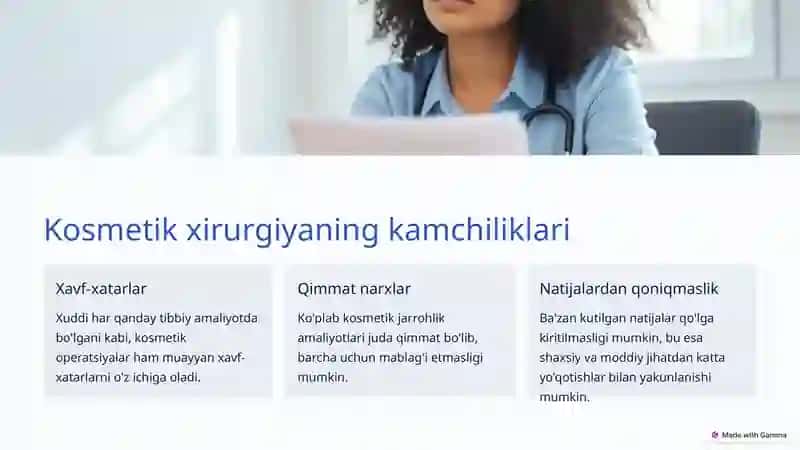 Kosmetik xirurgiya masalalari 4
