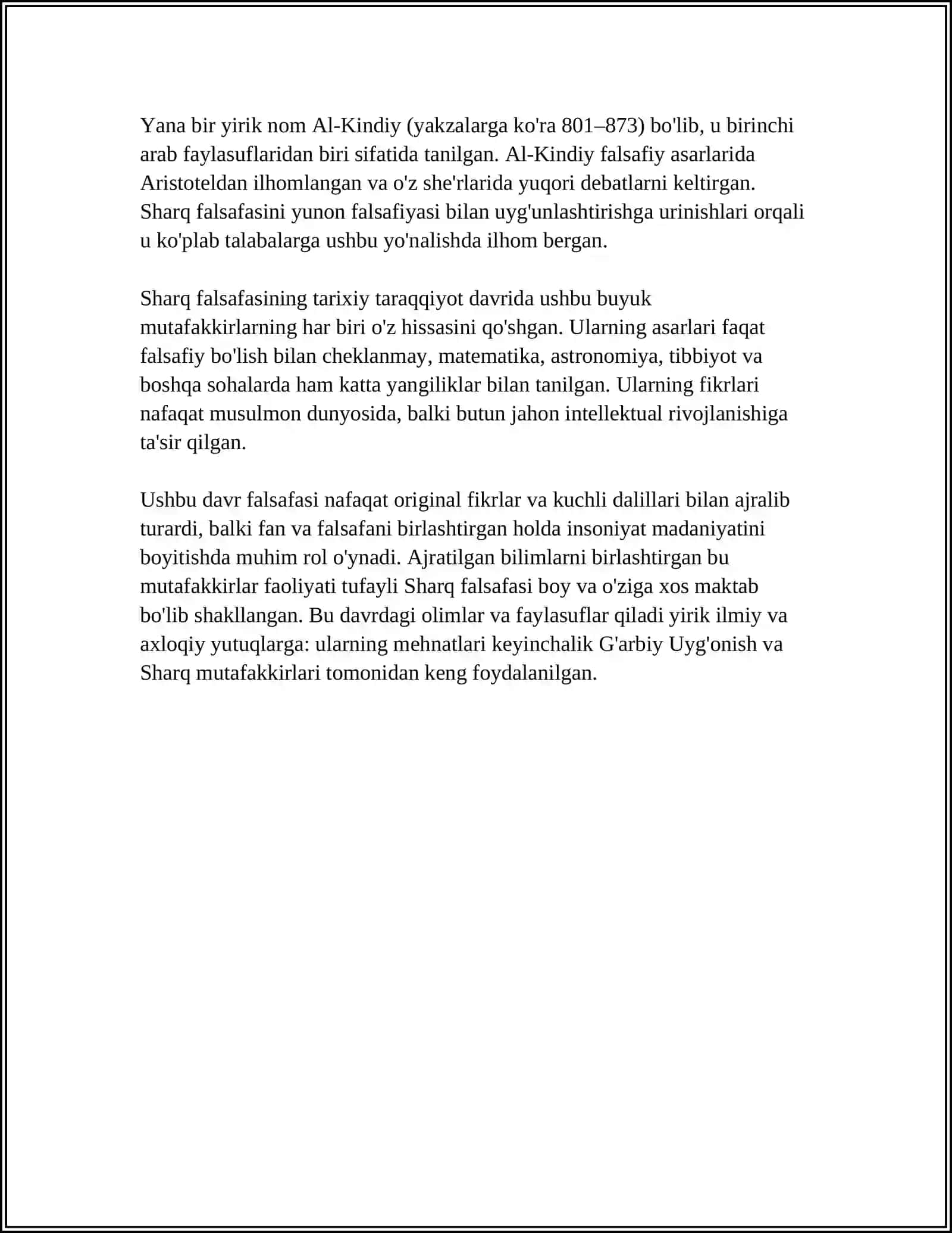 IKKI O'RTA ASR SHARQ FALSAFASI VA UYG'ONISH DAVRI 4