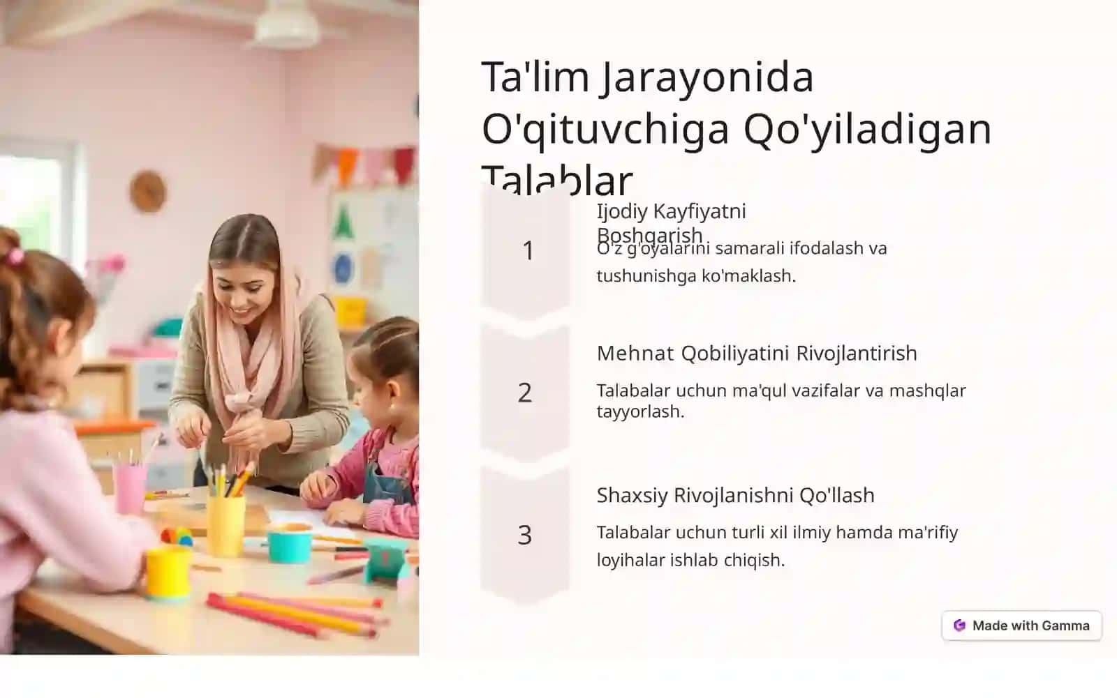 Zamonaviy dars kombinatsiyalari 4