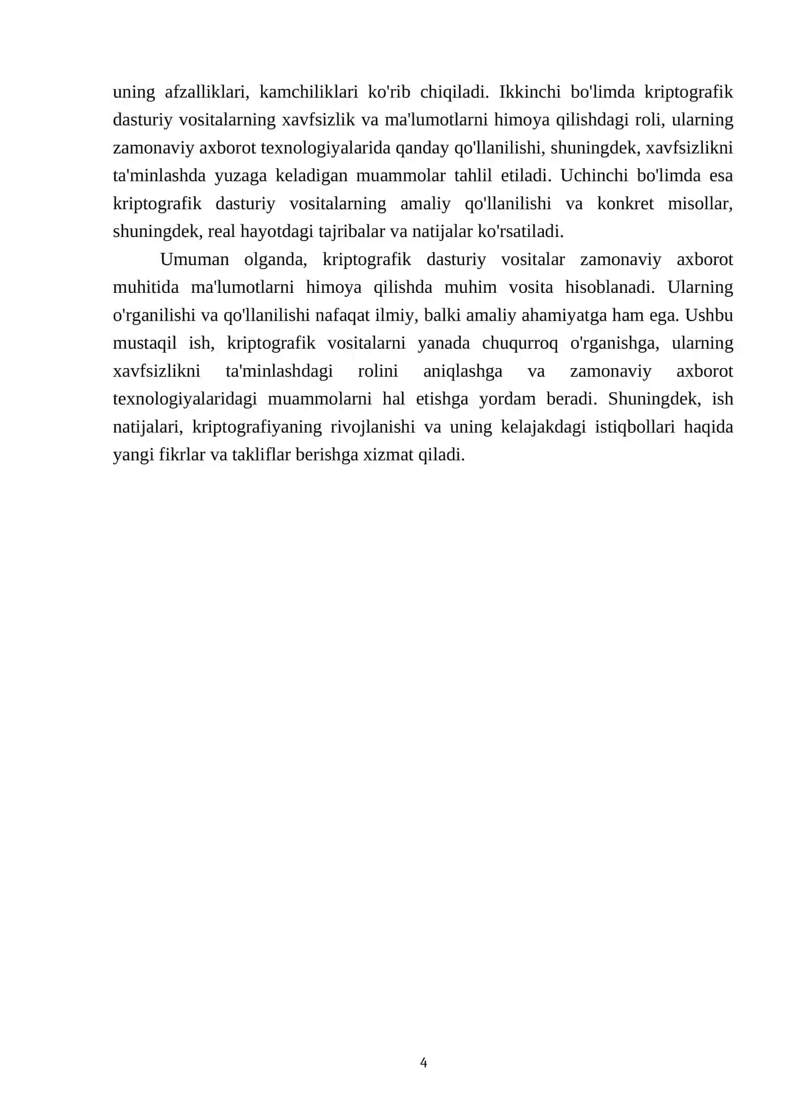 Kriptografik dasturiy vositalar va ularning qo‘llanilishi 4