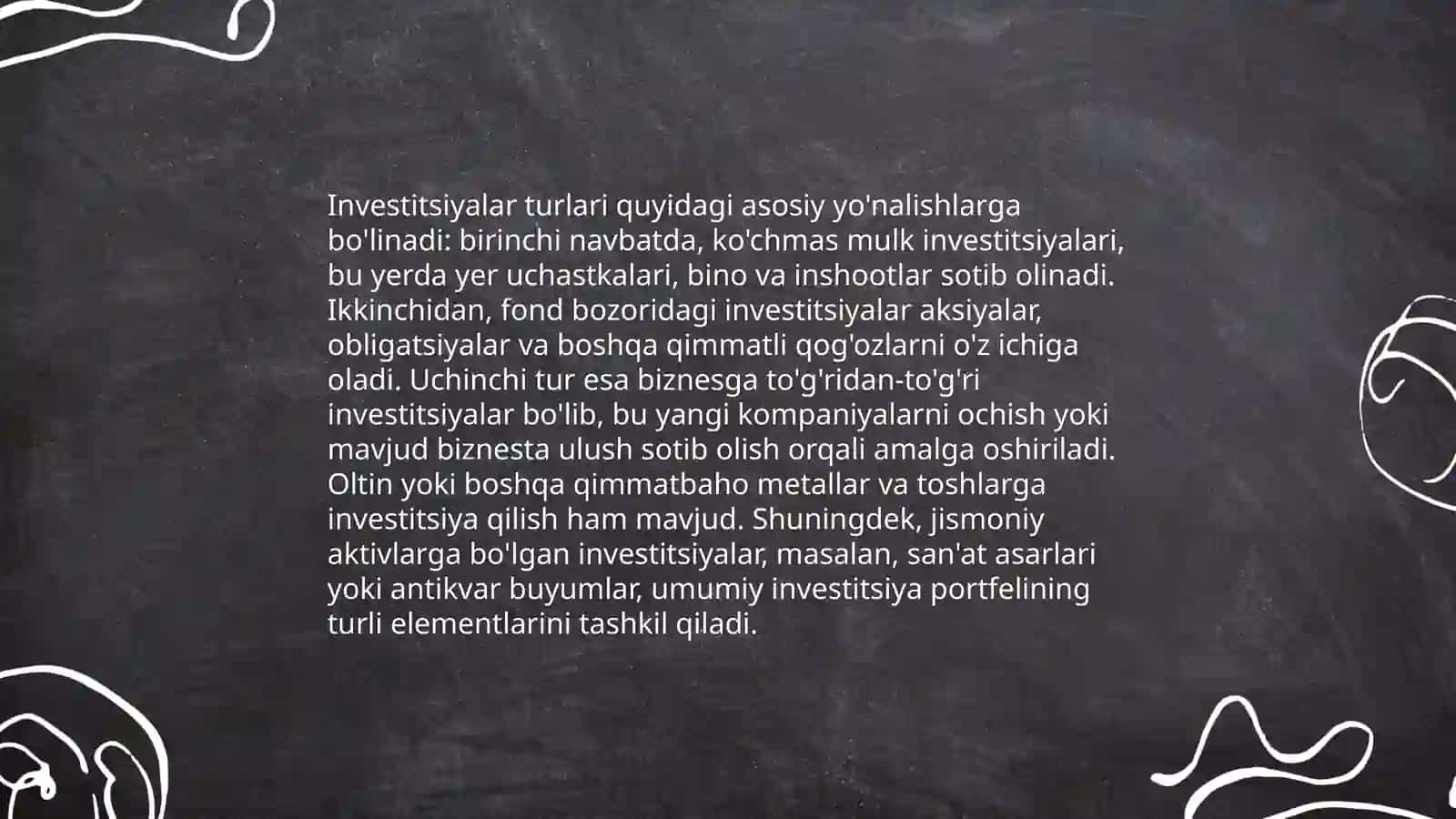 Investitsiya to‘g‘risida 4