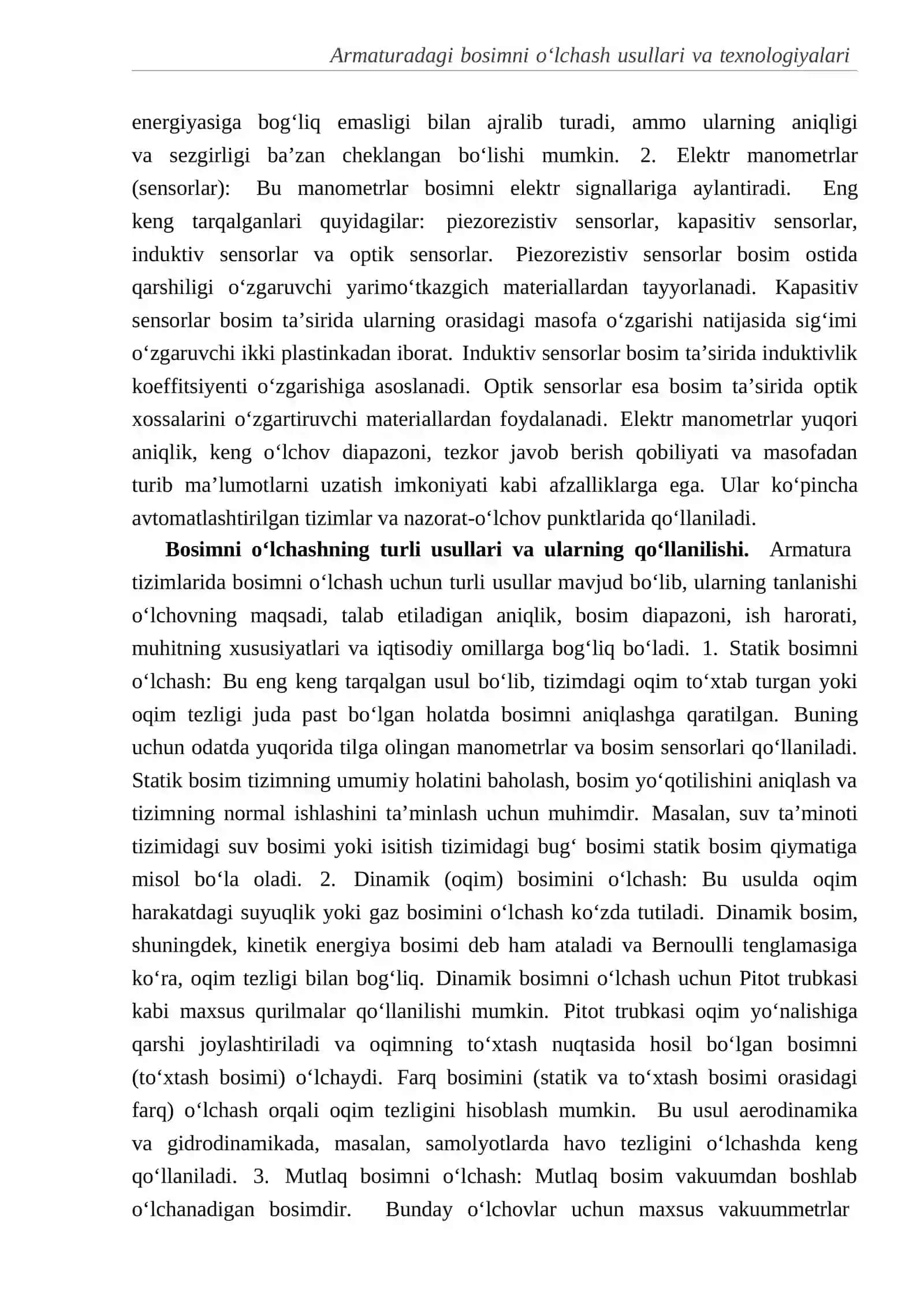 Armaturadagi bosimni o‘lchash 4