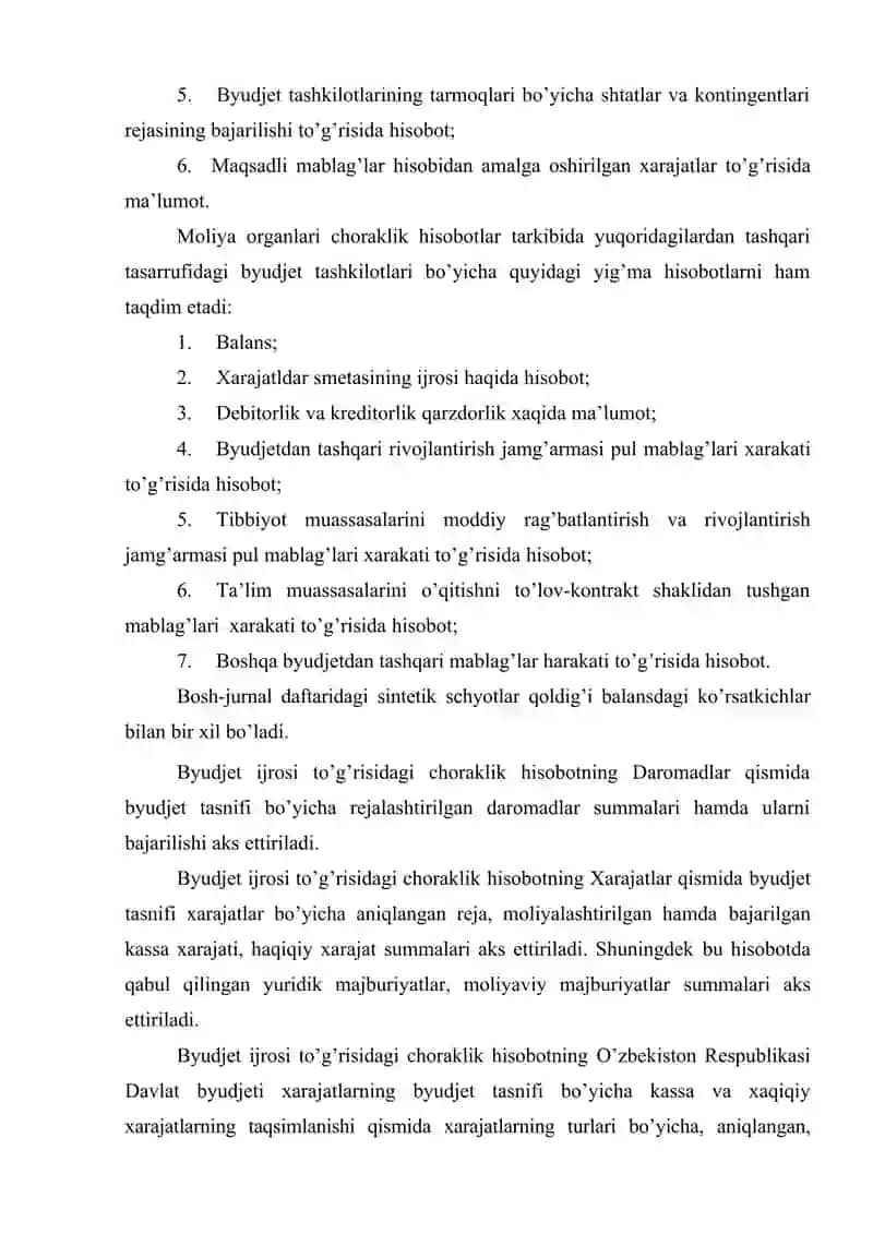 Davlat byudjeti xarajatlari ijrosi hisobi 4