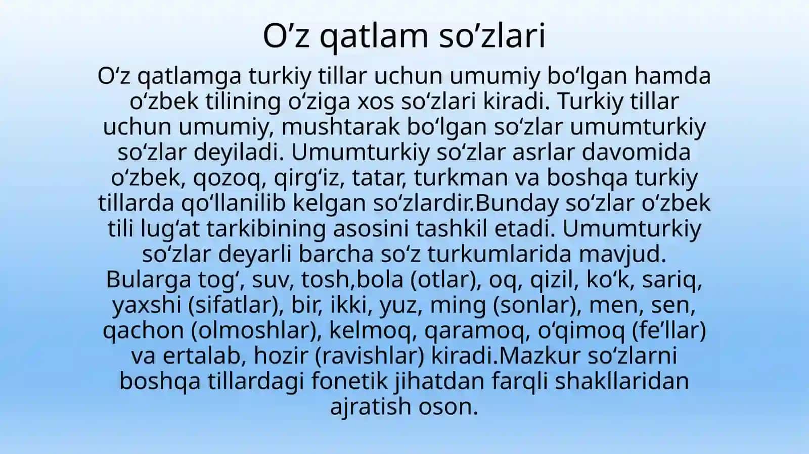 Oʻzbek tili leksikasining tarixiy taraqqiyoti 4