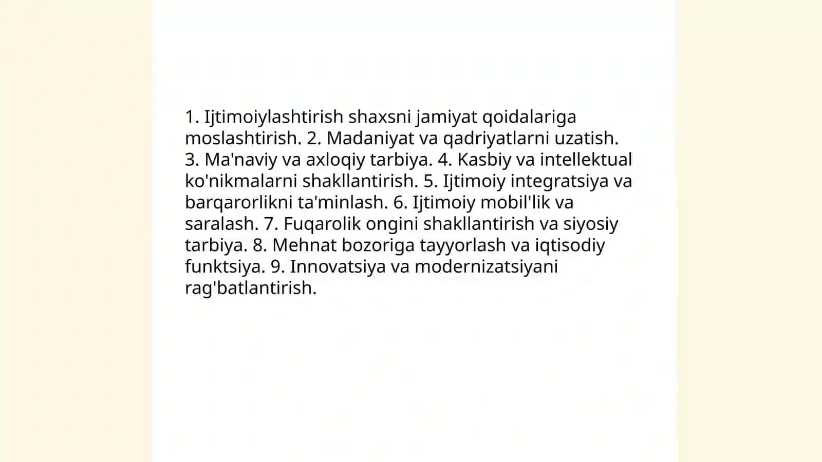 Tarbiya ijtimoiy institut sifatida 4