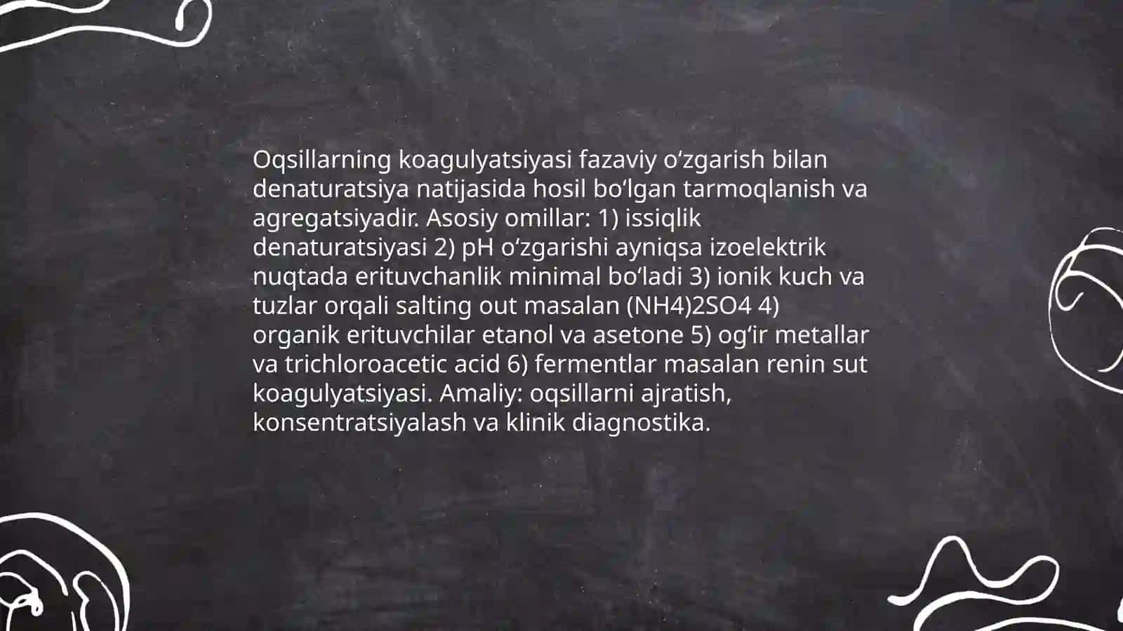Oqsillarga xos reaksiyalar. Aminokislotalar 4