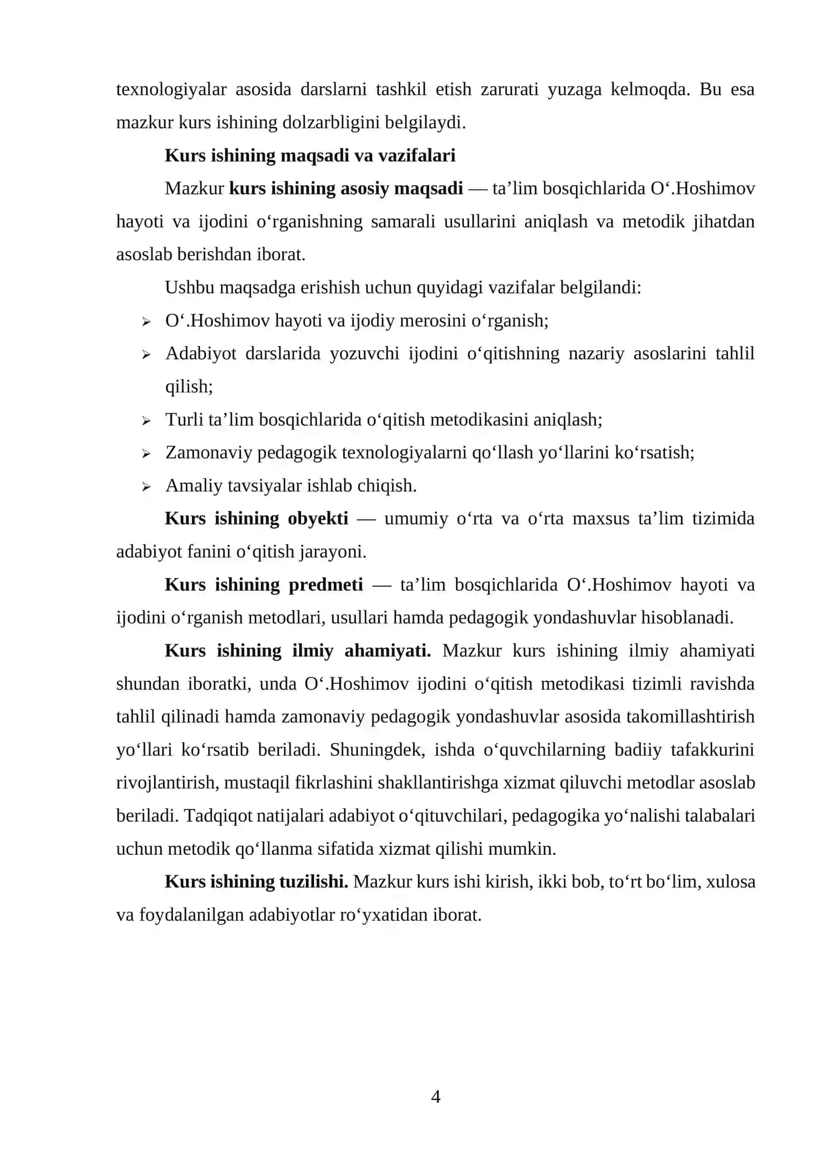 Ta’lim bosqchilarida Oʻ.Hoshimov hayoti va ijodini oʻrganish usullari 4
