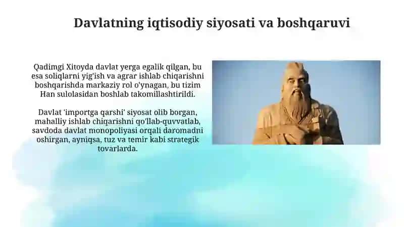 Qadimgi Xitoydagi iqtisodiy gʻoyalar 4