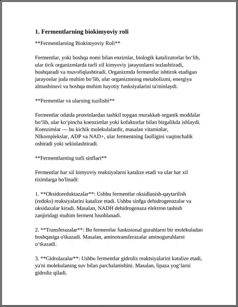 NON MAHSULOTLARI ISHLAB CHIQARISHDA FERMENTLARNING AHAMIYATI 4