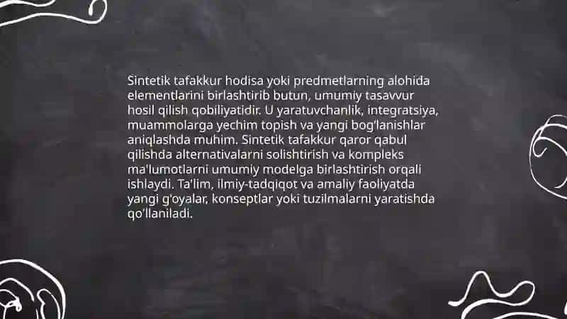 Tafakkur shakllari 4
