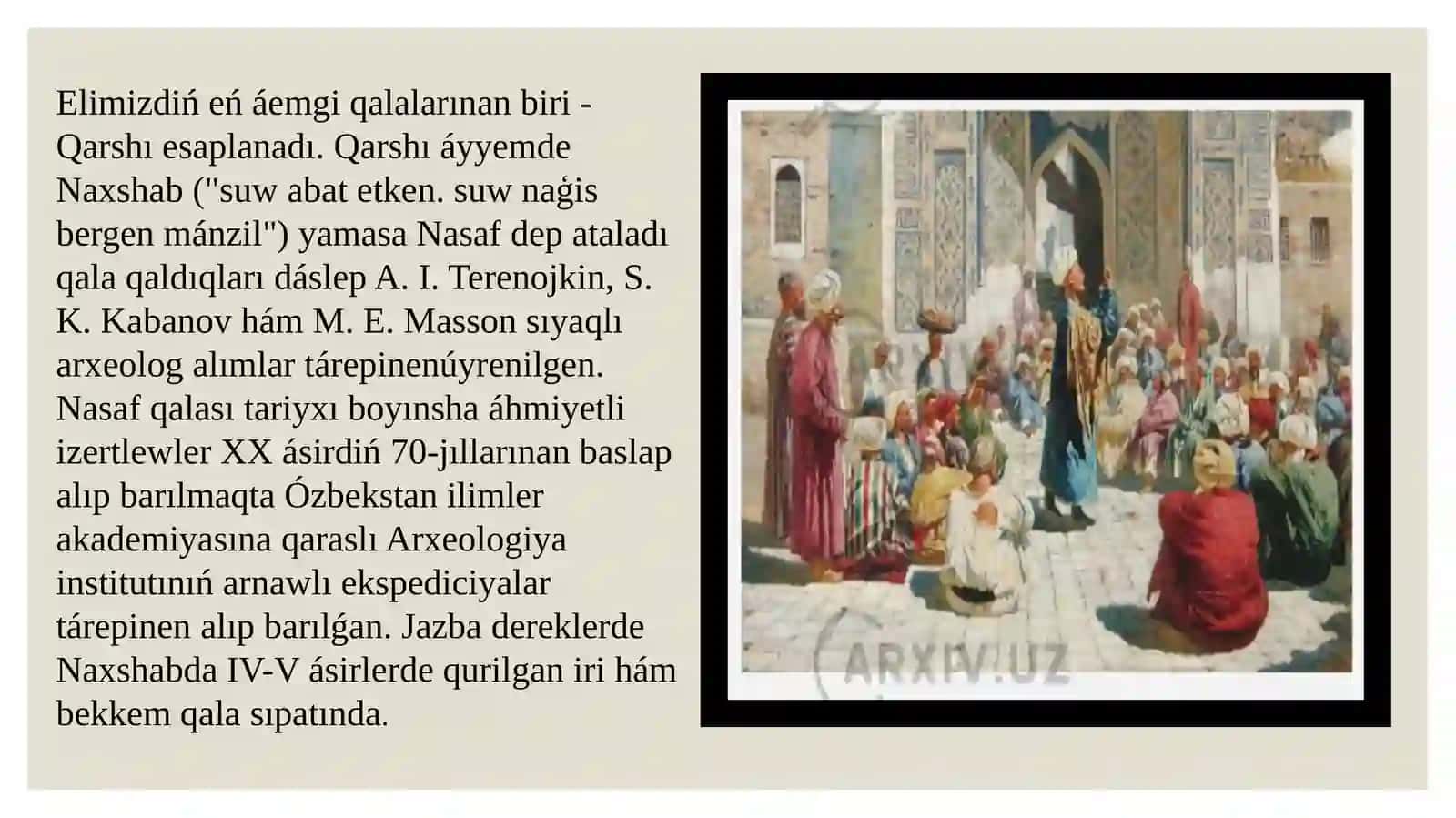 Qashqadaryadagi Orta Asir Qalalari 4