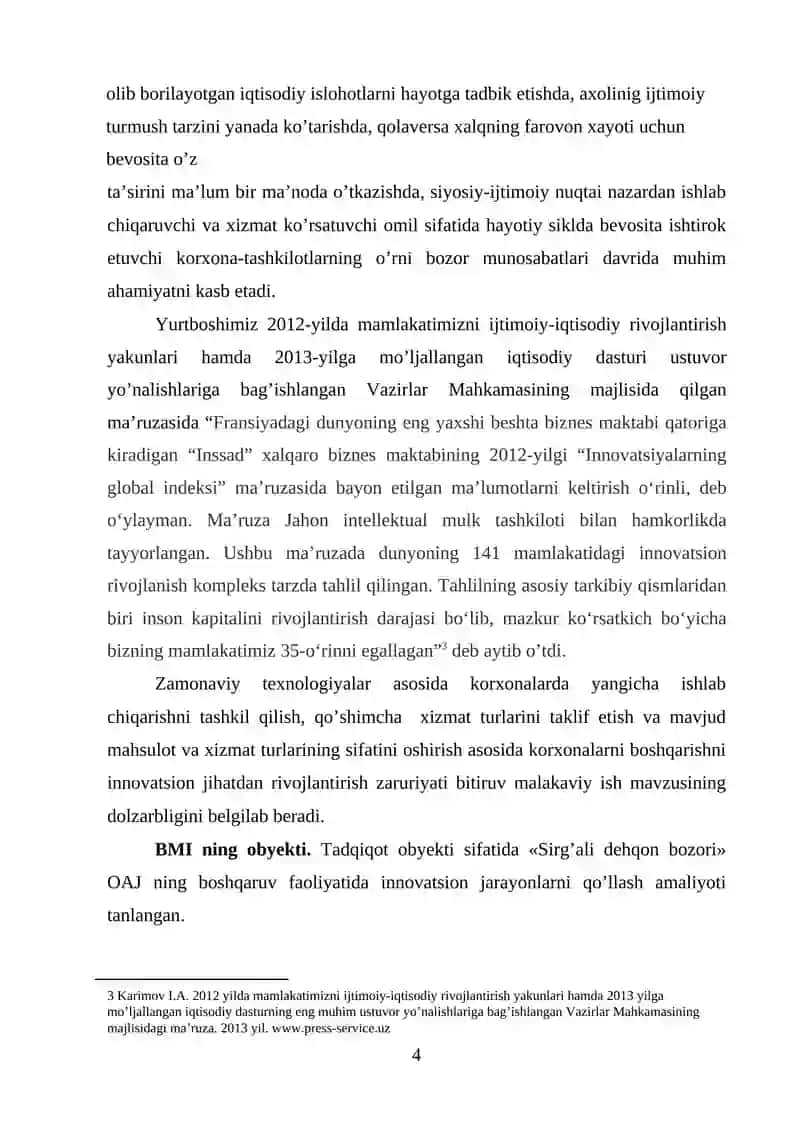 Korhonalar faoliyatini boshqarishda innovasion jarayonlarning o'rni 4