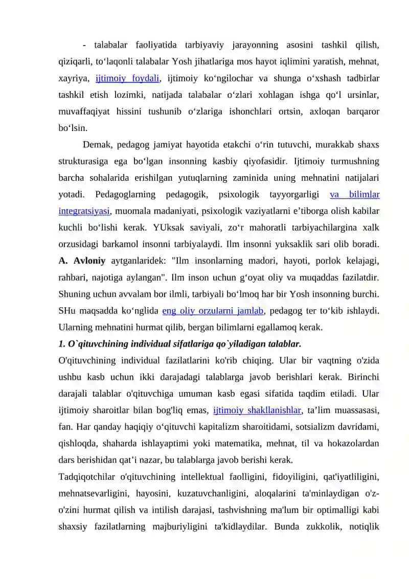 O‘QITUVCHINING AXLOQ IDELI SIFATIDA 4