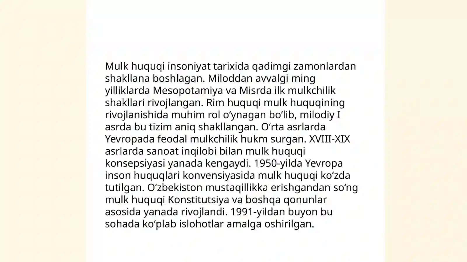 Mulk huquqi tushunchasi 4