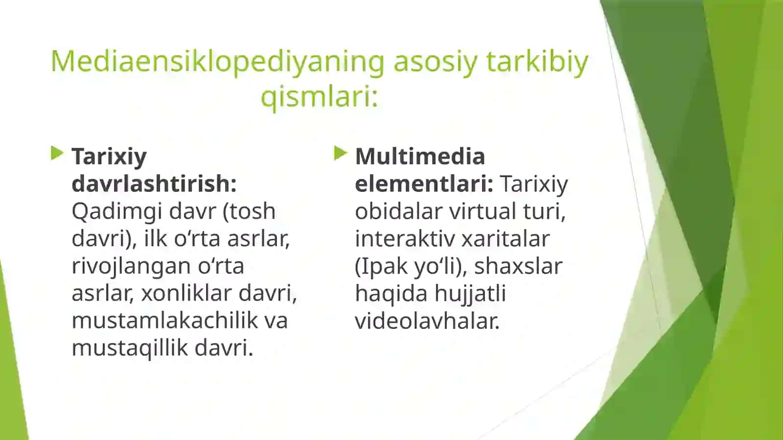 O'zbekiston tarixi fani doirasida mediaensiklopediya tuzish 4