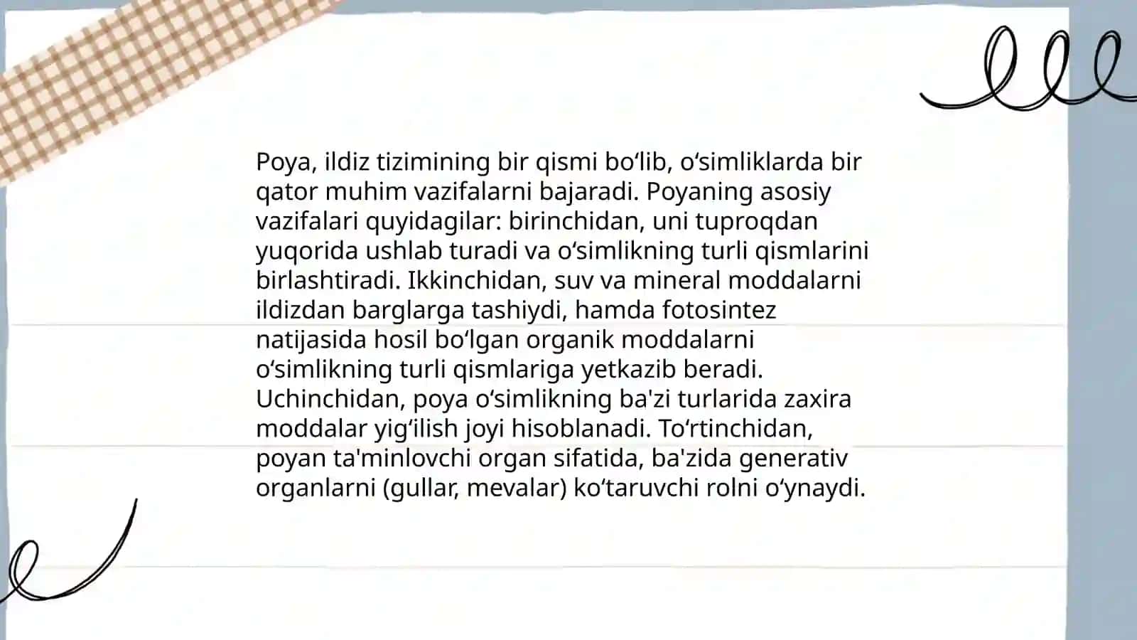 Poya va uning vazifalari 4