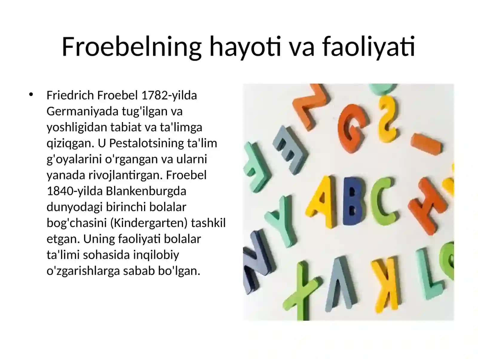 F.FREBLENING DIDAKTIK TA'LIMMODULI 4