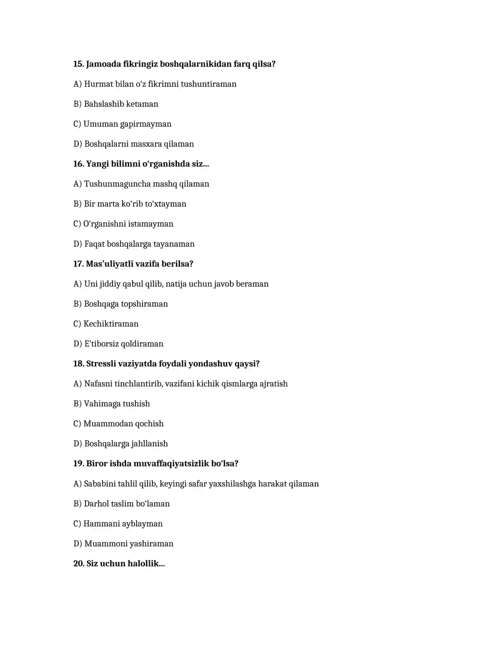 PSIXOLOGIK TESTLAR 4