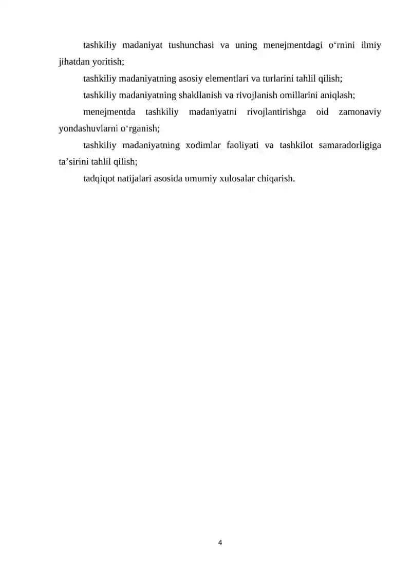 Menejmentda tashkiliy madaniyat va uning rivojlanishi 4