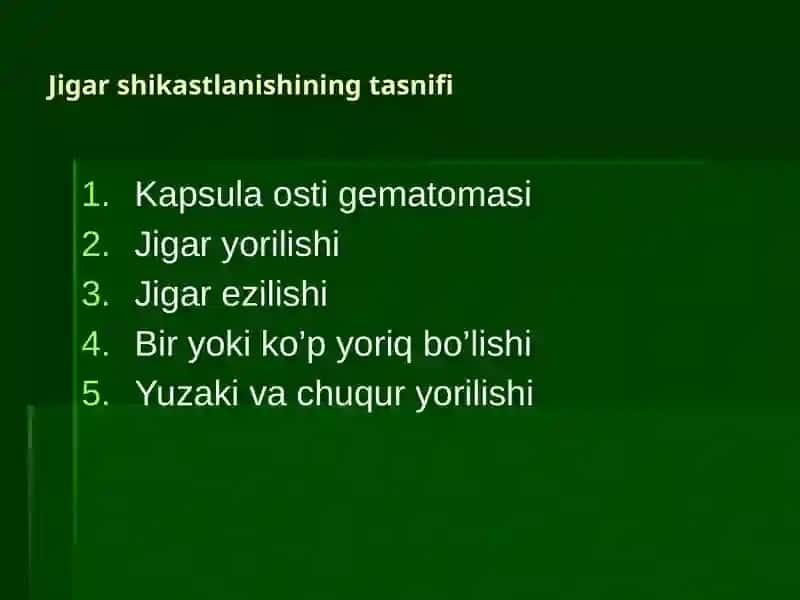 QORIN BO’SHLIG’I AZOLARINING YOPIQ SHIKASTLANISHLARI 4