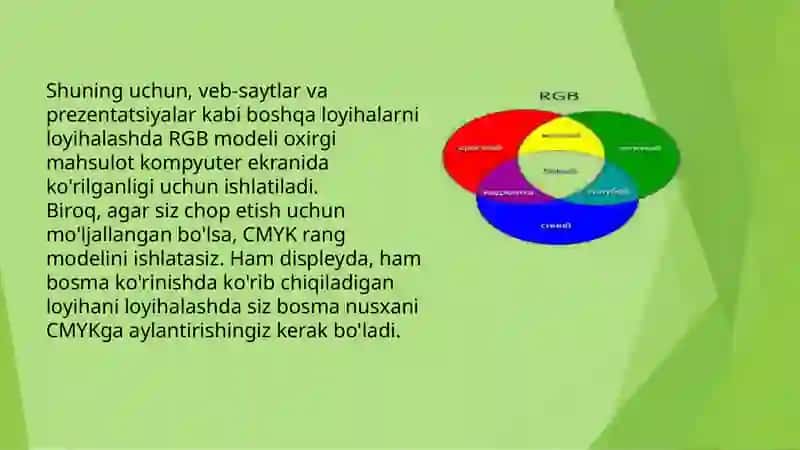 RGB RANG MODELI 4