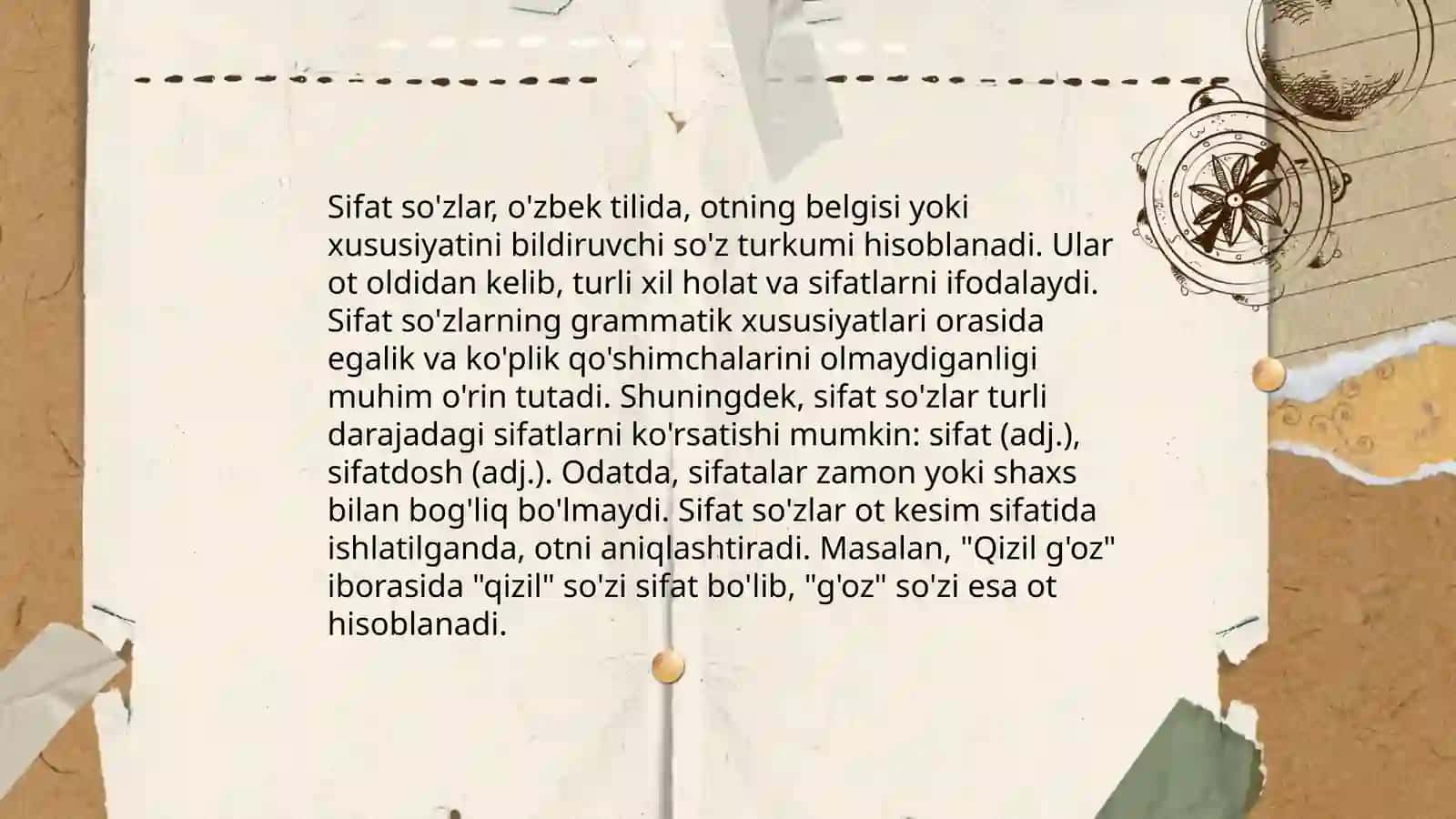 Sifat sòz turkumini òrganishda interfaol usullarni qòllash 4