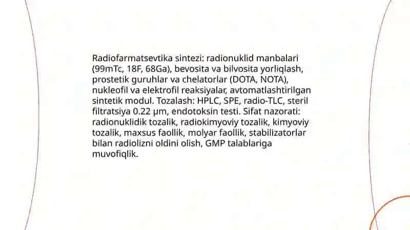 Yadro kimyosining tibbiyotdagi o‘rni 4