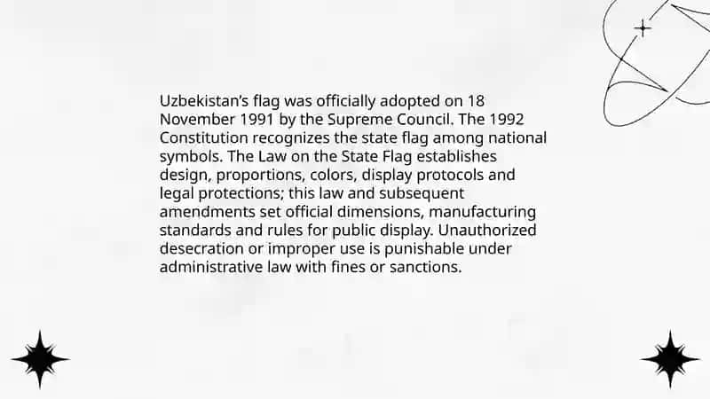 The state symbols of Uzbekistan 4