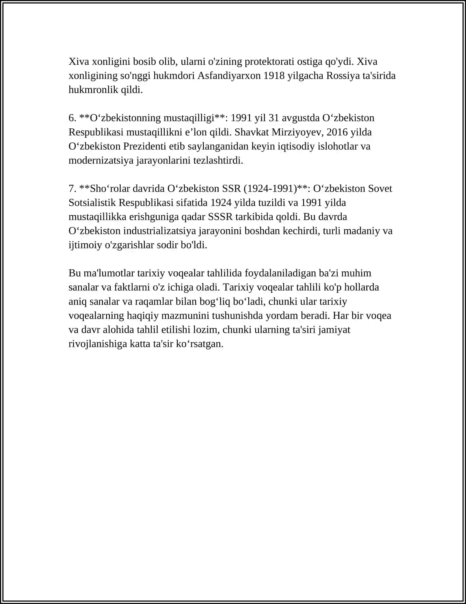 TARIXIY DAILY VA UNING INTERPRITASIYASI 4