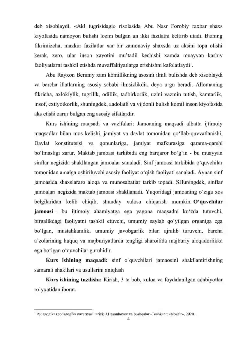 sinf jamoasini shakllantirishning asosiy bosqichlari 4