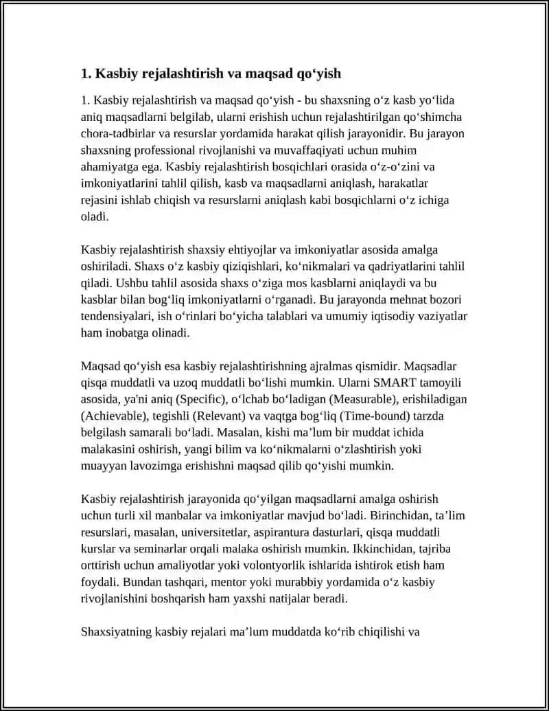 CAREER AND WORK 4