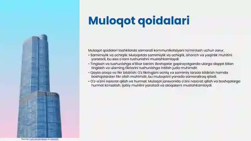 Muloqotning asosiy tamoyillari va qoidalari 4