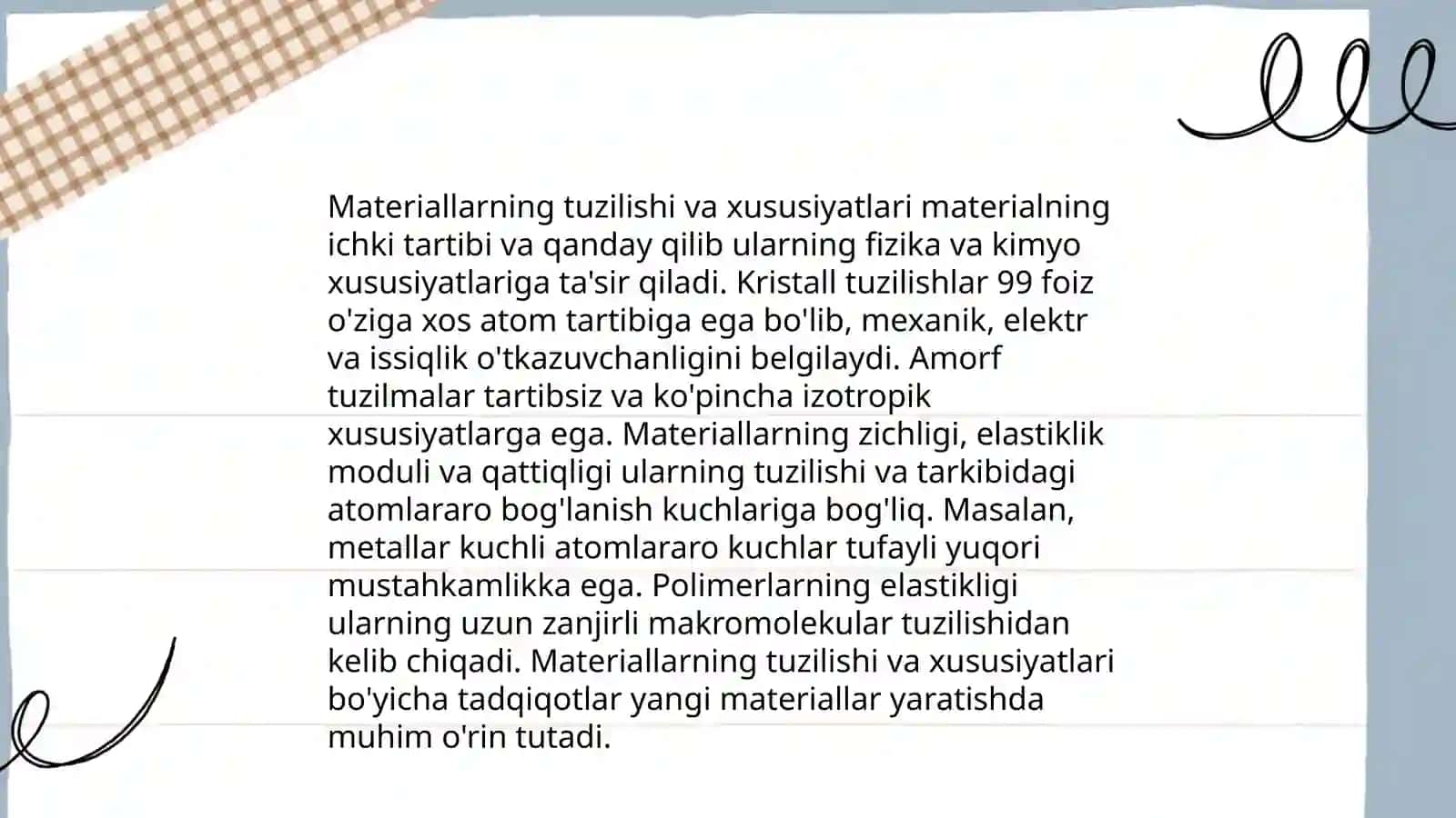 Materialshunoslik faniga kirish 4