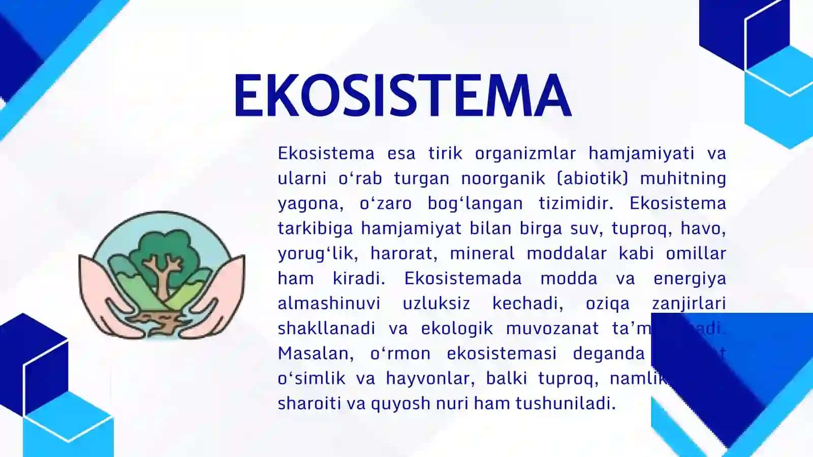 Hamjamiyat va ekosistema 4